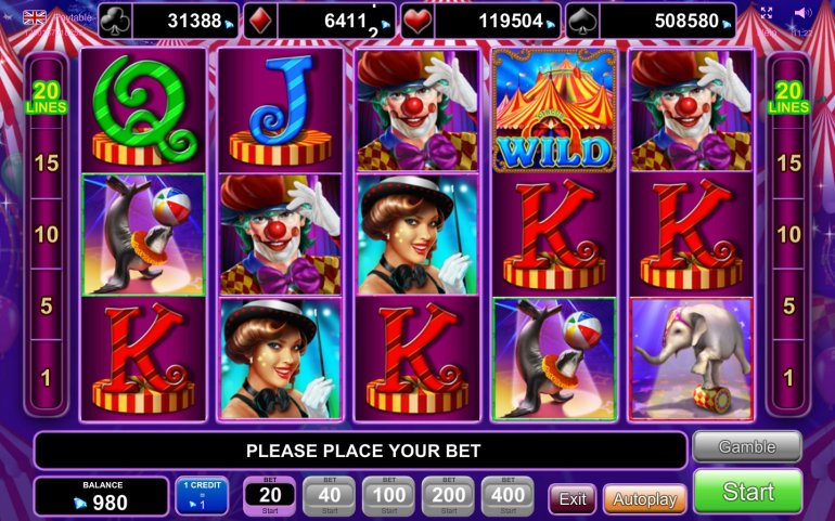 video slot circus brilliant